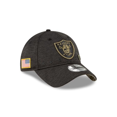 Las Vegas Raiders Gorra | New Era NFL Salute To Service 9twenty Adjustable Cap Mexico - Negros